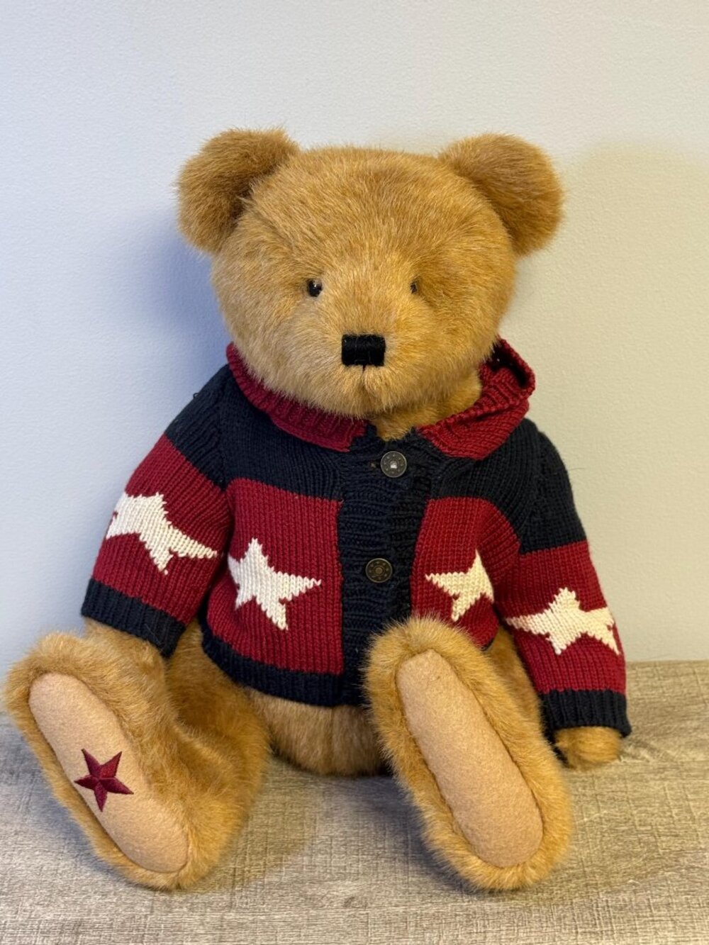 Vintage 2005 Boyds Bears and Friends 16" Rae Dee C. Washington Musical Bear 9198